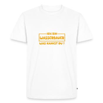 Ingénieurs hydrauliques - T-shirt Premium bio Homme - blanc - Devant - Nico (187cm)