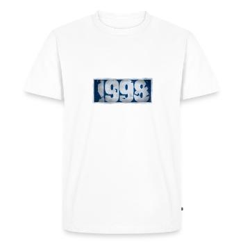 1998 - T-shirt Premium bio Homme - blanc - Devant - Nico (187cm)