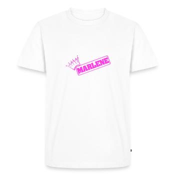 Marlene - Men's Premium Organic T-Shirt - white - Front - Nico (187cm)