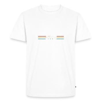Étoile Jannis - T-shirt Premium bio Homme - blanc - Devant - Nico (187cm)