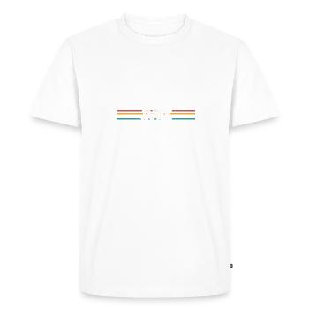Étoile Janek - T-shirt Premium bio Homme - blanc - Devant - Nico (187cm)