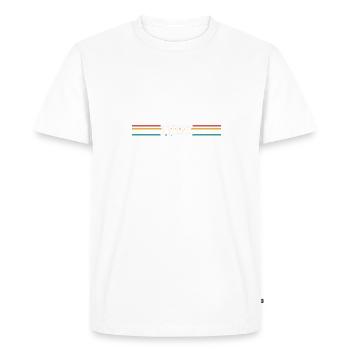 Stern Fritz - Men's Premium Organic T-Shirt - white - Front - Nico (187cm)