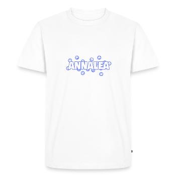 Chère Annalea - T-shirt Premium bio Homme - blanc - Devant - Nico (187cm)