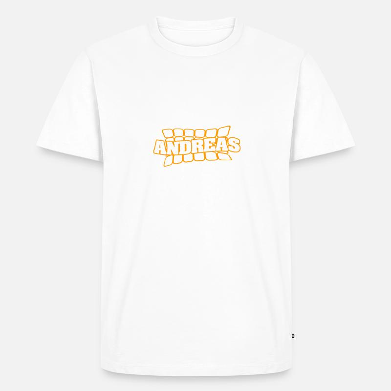 Andreas als Name - Männer Premium Bio T-Shirt - undefined