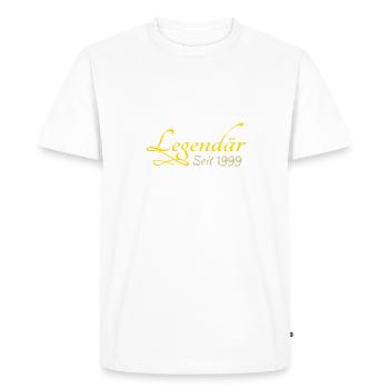 Born in 1999 - Men's Premium Organic T-Shirt - white - Front - Nico (187cm)