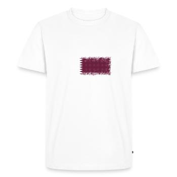 Qatar comme Qatar - T-shirt Premium bio Homme - blanc - Devant - Nico (187cm)