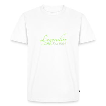 2027 - T-shirt Premium bio Homme - blanc - Devant - Nico (187cm)