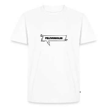 Fur refiners as education - Men's Premium Organic T-Shirt - white - Front - Nico (187cm)