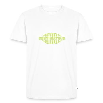 Gift for Distiller - Men's Premium Organic T-Shirt - white - Front - Nico (187cm)