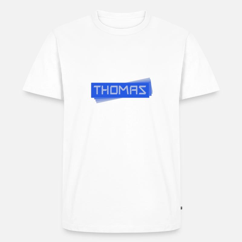 Namensschild Thomas - Männer Premium Bio T-Shirt - undefined