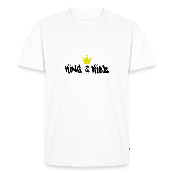 King of the Kiez - Krone Hamburg Berlin Hanseatic City - Men's Premium Organic T-Shirt - white - Front - Nico (187cm)