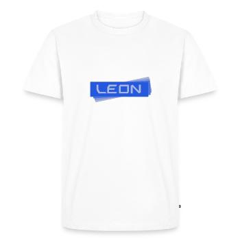 Cadeau pour leon - T-shirt Premium bio Homme - blanc - Devant - Nico (187cm)