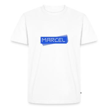 MARCEL Marcel - T-shirt Premium bio Homme - blanc - Devant - Nico (187cm)