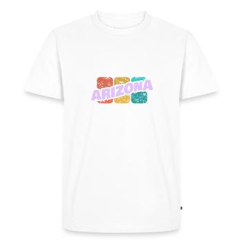 Cadeau pour l’Arizona - T-shirt Premium bio Homme - blanc - Devant - Nico (187cm)