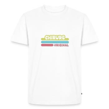 First name Surgeon - Men's Premium Organic T-Shirt - white - Front - Nico (187cm)
