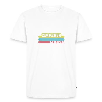 First name Zimmerer - Men's Premium Organic T-Shirt - white - Front - Nico (187cm)