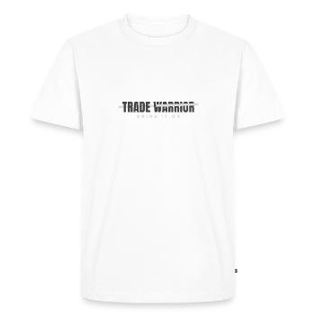 Trade Warrior - Men's Premium Organic T-Shirt - white - Front - Nico (187cm)