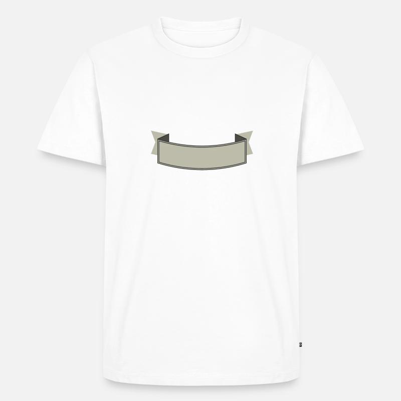 Banner - Männer Premium Bio T-Shirt - Weiß