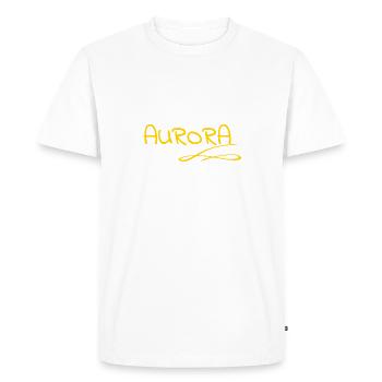 Gift for Aurora - Men's Premium Organic T-Shirt - white - Front - Nico (187cm)