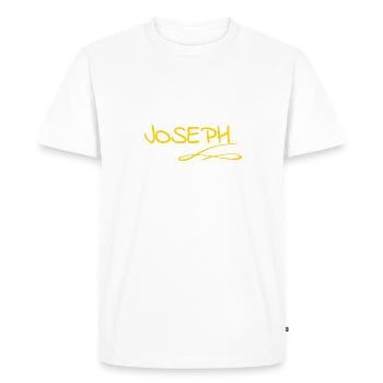 Joseph as a first name - Men's Premium Organic T-Shirt - white - Front - Nico (187cm)