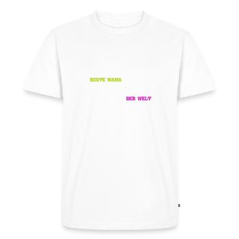 Mother Amanda - Men's Premium Organic T-Shirt - white - Front - Nico (187cm)