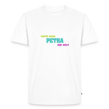 Mère Petra - T-shirt Premium bio Homme - blanc - Devant - Nico (187cm)