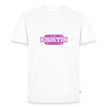 Kristin as Health - Men's Premium Organic T-Shirt - white - Front - Nico (187cm)