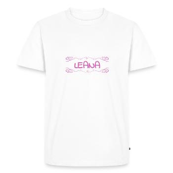 Cadeau pour Leana - T-shirt Premium bio Homme - blanc - Devant - Nico (187cm)