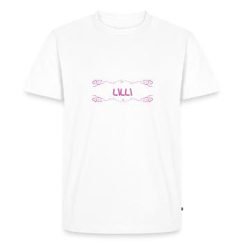 Name Lilli - Männer Premium Bio T-Shirt - Weiß - Vorne - Nico (187cm)