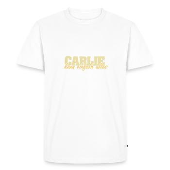 Gift for Carlie - Men's Premium Organic T-Shirt - white - Front - Nico (187cm)