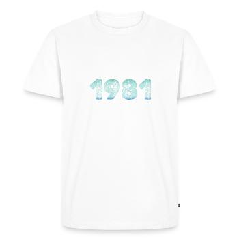 Cold 1981 - Men's Premium Organic T-Shirt - white - Front - Nico (187cm)