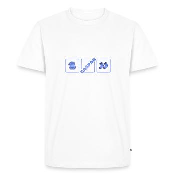Naissance de Caspar - T-shirt Premium bio Homme - blanc - Devant - Nico (187cm)