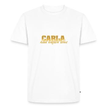Cadeau pour Carla - T-shirt Premium bio Homme - blanc - Devant - Nico (187cm)