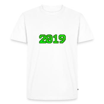 2019 2019 - T-shirt Premium bio Homme - blanc - Devant - Nico (187cm)