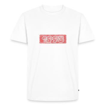 1993 - Men's Premium Organic T-Shirt - white - Front - Nico (187cm)