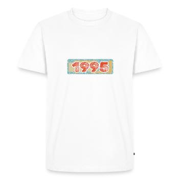 1995 - Men's Premium Organic T-Shirt - white - Front - Nico (187cm)