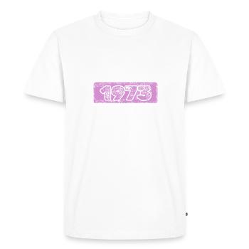 Figure 1973 - Men's Premium Organic T-Shirt - white - Front - Nico (187cm)