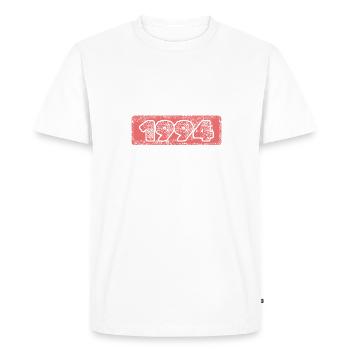 Numéro 1994 - T-shirt Premium bio Homme - blanc - Devant - Nico (187cm)