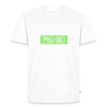 2018 2018 - T-shirt Premium bio Homme - blanc - Devant - Nico (187cm)