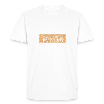 Numéro 1965 - T-shirt Premium bio Homme - blanc - Devant - Nico (187cm)