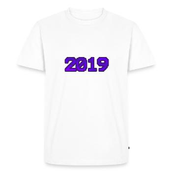 Nerd 2019 - T-shirt Premium bio Homme - blanc - Devant - Nico (187cm)