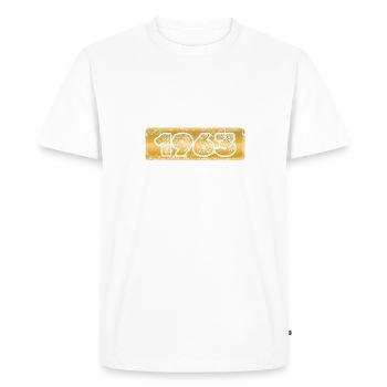 Year 1963 - Men's Premium Organic T-Shirt - white - Front - Nico (187cm)