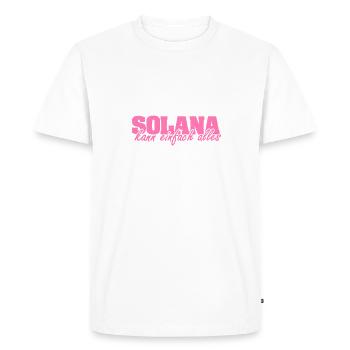 Femme - T-shirt Premium bio Homme - blanc - Devant - Nico (187cm)