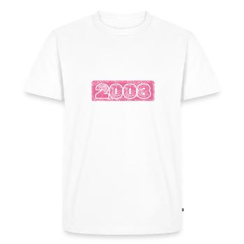 2008 2008 - T-shirt Premium bio Homme - blanc - Devant - Nico (187cm)