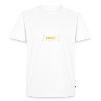 Poker Poker Players - Men's Premium Organic T-Shirt - white - Front - Nico (187cm)