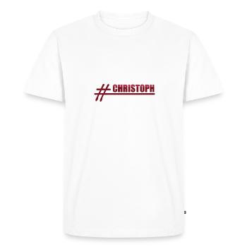 Christoph - T-shirt Premium bio Homme - blanc - Devant - Nico (187cm)