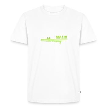 Splash of colour Malik - Men's Premium Organic T-Shirt - white - Front - Nico (187cm)