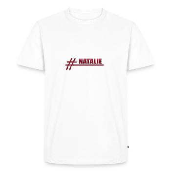 Gift for Natalie - Men's Premium Organic T-Shirt - white - Front - Nico (187cm)