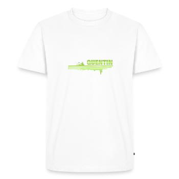 Quentin as a splash of color - Men's Premium Organic T-Shirt - white - Front - Nico (187cm)