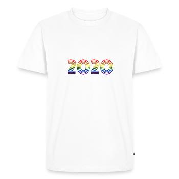 2020 - T-shirt Premium bio Homme - blanc - Devant - Nico (187cm)
